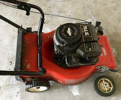 Briggs And Stratton Sprint Petrol Engine Push Along Lawn Mower