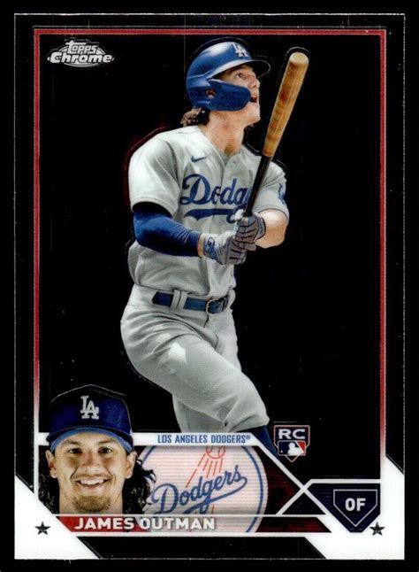 Topps Chrome James Outman Rc Los Angeles Dodgers Ebay