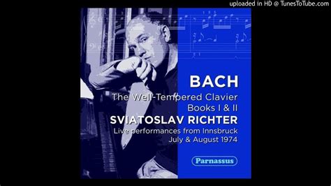 Richter Bach Well Tempered Clavier Book 2 BWV 872 Prelude And