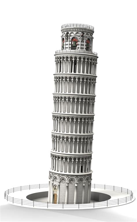 Leaning Tower Of Pisa D Model Cgtrader