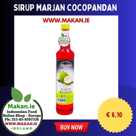 SYRUP Marjan Cocopandan 460ml Makan Indonesian Food