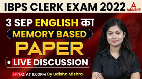 Ibps Clerk English 3 Sep All Shifts Analysis 2022 Memory Based Paper