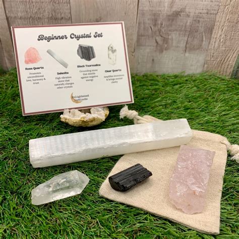 Beginner Crystal Set Crystal Starter Kit Crystal Healing For Etsy