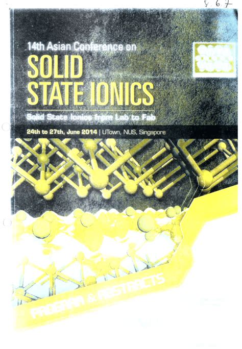 (PDF) Book Solid State Ionics : Proceedings of the 14th Asian Conference on Solid State Ionics ...