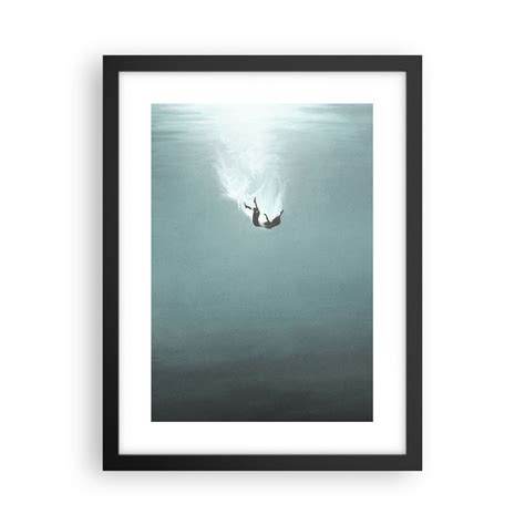 Obraz Plakat W objęciach oceanu 30x40cm Woda Minimalizm