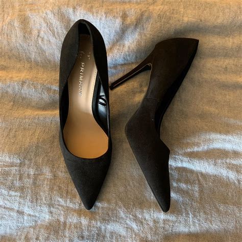 Primark black heels - size 7 Worn once but in great... - Depop