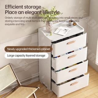 Kabi Durabox Storage Cabinet For Clothes Plastic Thickened Bedside