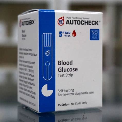 Jual Strip Autocheck Gula Darah Stik Auto Check Blood Glucose Refill