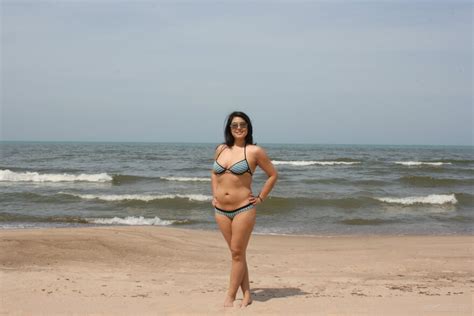 Bikini Model Kristin Ai Enhanced Lakefront Topaz Sharpen Faceai Porn Pic