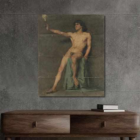 Male Nude Study Pascal Dagnan Bouveret Canvas Print