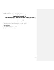 Elizabeth N Rapport 3 Pdf M KJM1101 2020 Prelab Lab Rapport Uten