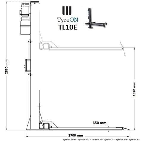 Pont élévateur une colonne 1000 kg