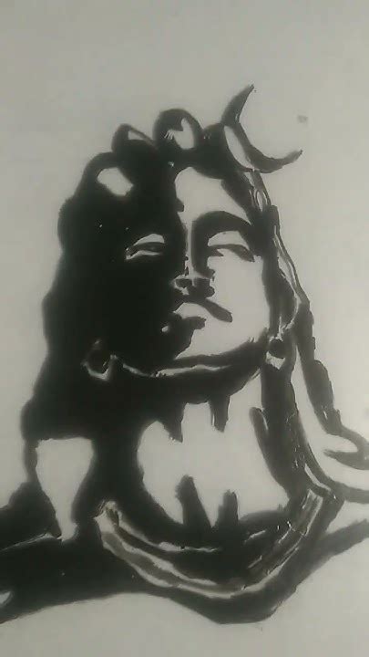 My First Glass Painting Of Mahadev Youtube