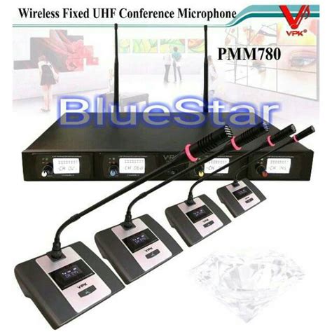 Jual Mic Wireless Conference Podium VPK PMM 780 Original 4 Mic Meja