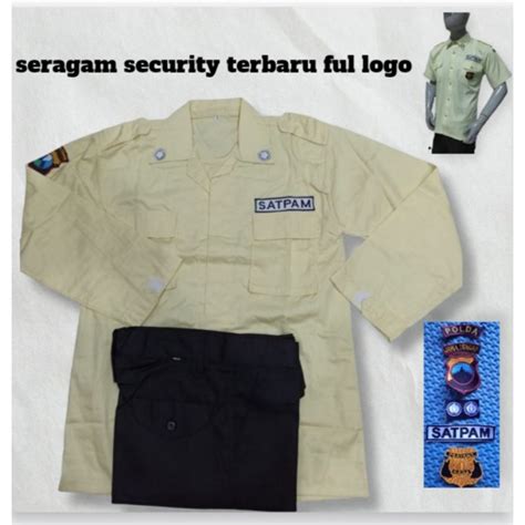 Jual Seragam Security Cream Terbaru Pdh Pdl Seragam Satpam Security