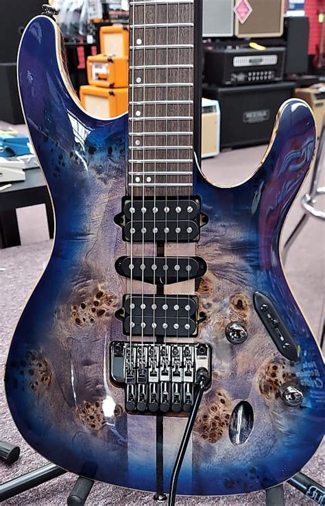 Ibanez S1070 PBZ CLB 2021 Cerulean Blue Burst Reverb