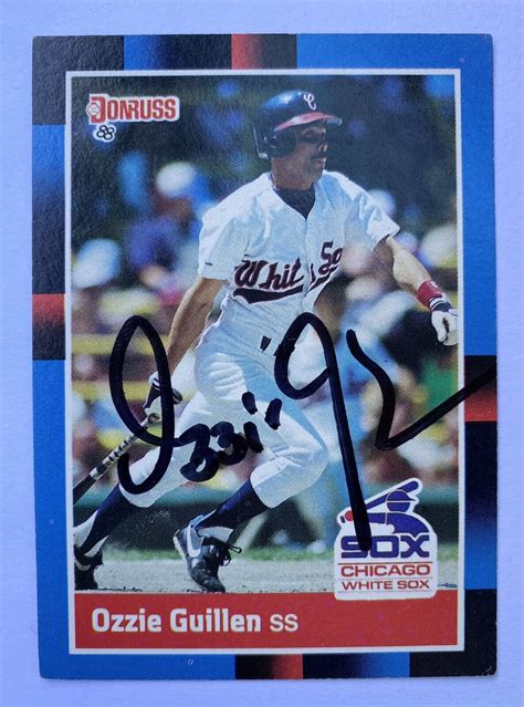 1988 Donruss Ozzie Guillen Chicago White Sox 137 Autographed EBay