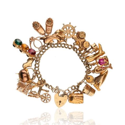 9ct Gold Charm Bracelet