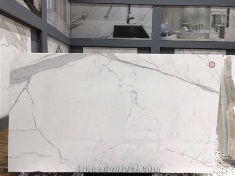 A Grade Italy Bianco Carrara Statuario Marble Slab From China