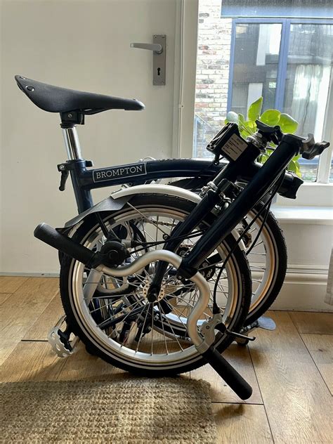 Brompton M3L Folding Bike Tempest Blue GREAT Condition Folding