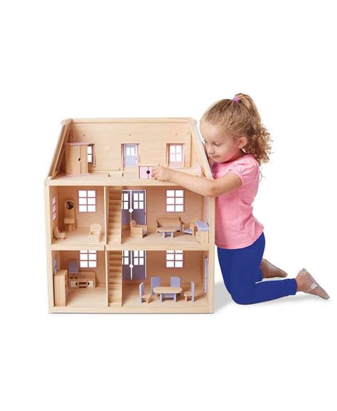 Melissa And Doug Multi Level Dollhouse Macys