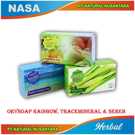 Jual Orysop Nasa Original Sabun Sereh Tracemineral Rainbow