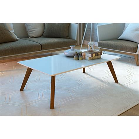 Mesa De Centro Classic Off White Y Natural Nyr Uruguay