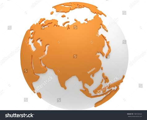 Earth Planet Globe 3d Render Russia Stock Illustration 188169422