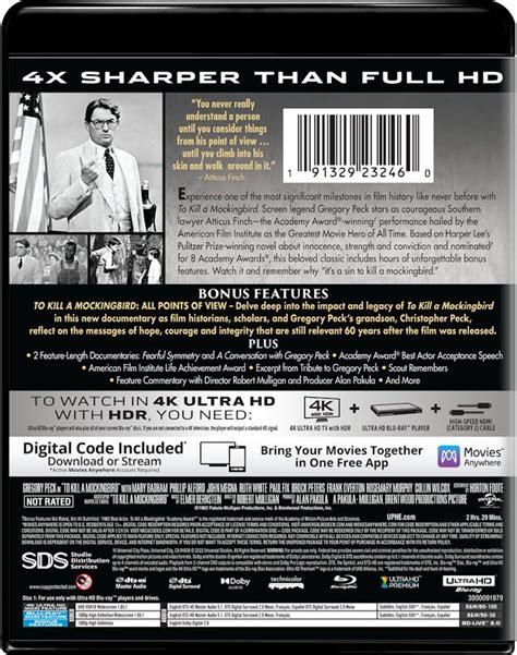 Buy To Kill A Mockingbird 4k Ultra Hd 60th Anniversary Uhd Gruv