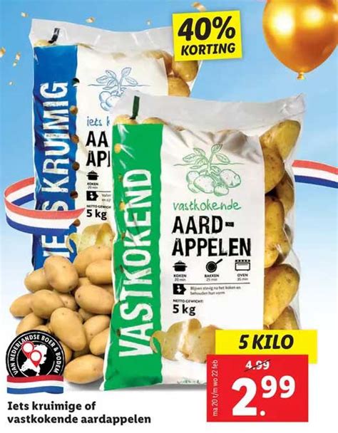 Iets Kruimige Of Vastkokende Aardappelen Aanbieding Bij Lidl Folders Nl