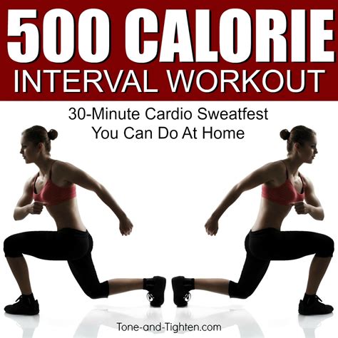 500 Calorie Cardio Hiit Workout At Home Tone And Tighten