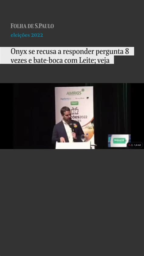 Folha de S Paulo on Twitter Eleições2022 Onyx Lorenzoni PL se