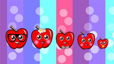 Apple Finger Family Nursery Rhyme - YouTube