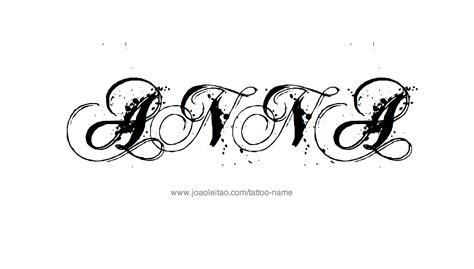 Anna Name Tattoo Designs