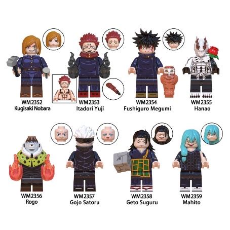 Lego Mini Figuras Brinquedo De Montar Jujutsu Kaisen Nobara Itadori