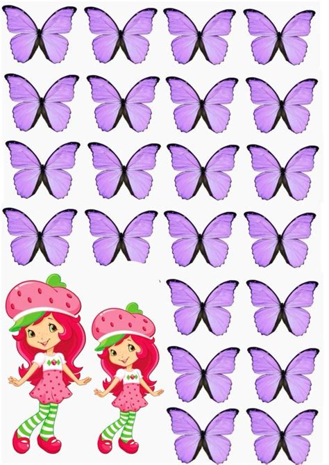 Topper Mariposas Moradas Rosita Fresita In