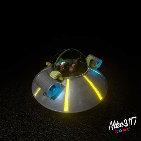 Miguel Angel Llanas - RICK and Morty spaceship 3d model