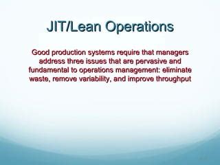 Jit Lean Operations Ppt