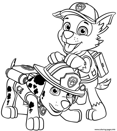 Rocky Paw Patrol Coloring Page Coloring Pages