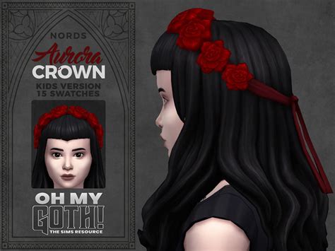 The Sims Resource Oh My Goth Aurora Crown Recolor For Kids