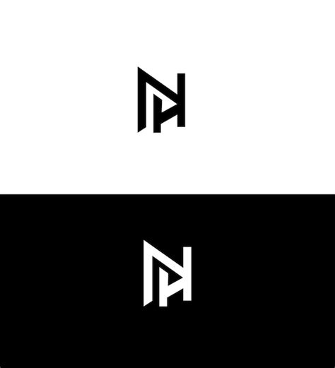 Premium Vector NH HN Letter Logo Identity Sign Symbol Template