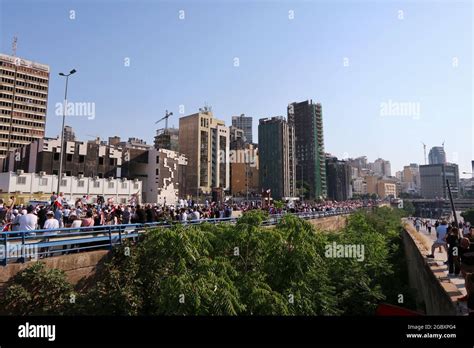 First Anniversary Beirut Ports Blast Hi Res Stock Photography And