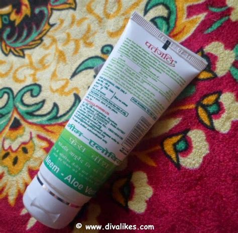 Patanjali Neem Aloe Vera Face Wash Review Diva Likes