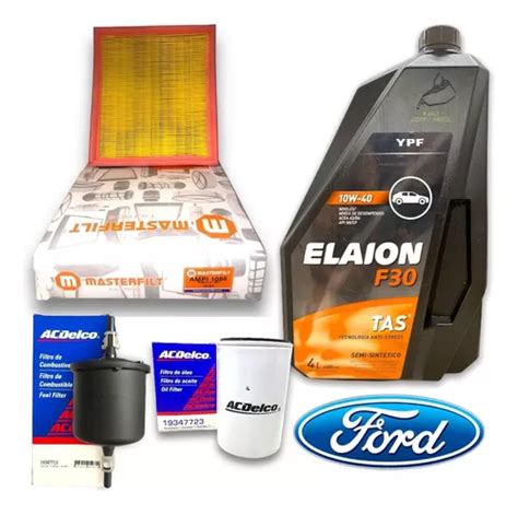 Kit Service Filtros Ford Ka Aceite Elaion F Env O Gratis