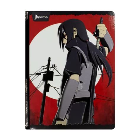 Cuaderno Cosido Hojas Cuadriculado Naruto Itachi Tienda Norma