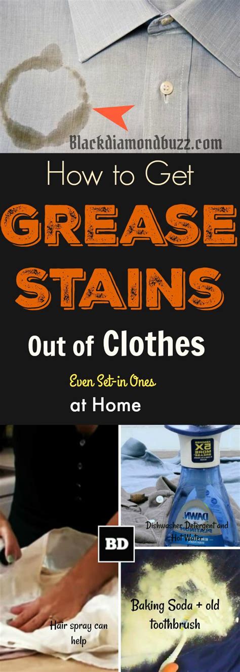 How To Get Rid Of Grease Stains Or Oil Stains Out Clothe At Home