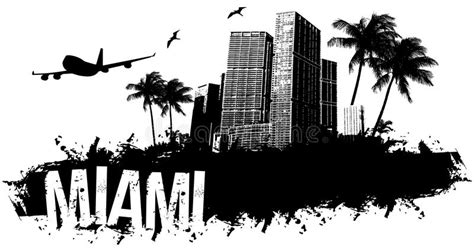 Miami Skyline Silhouette