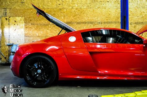 Audi R Carbon Fiber Side Blade Gt Wing Installation