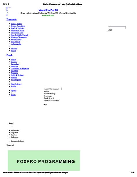 FoxPro Programming Using FoxPro 2 6 PDFCOFFEE