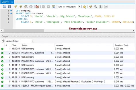 Mysql Insert Statement